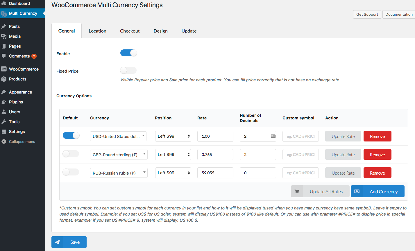 web service currency converter